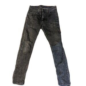 Levi's 512 Jeans Distressed Black Denim Skinny Pants‎ Stretch Women's 30x32